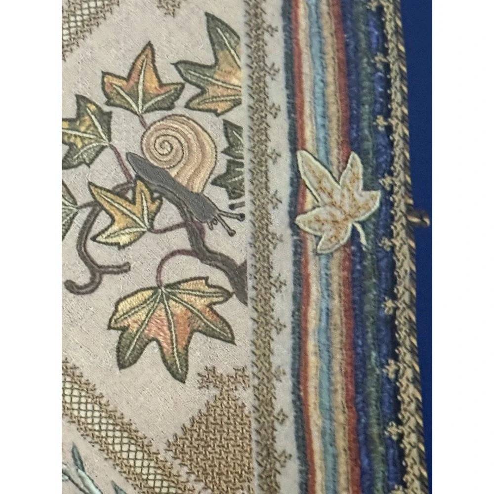 Pimpernel Rare Embroidery Pattern Cork Back Placemats Set Of‎ 6 In Box 9x12